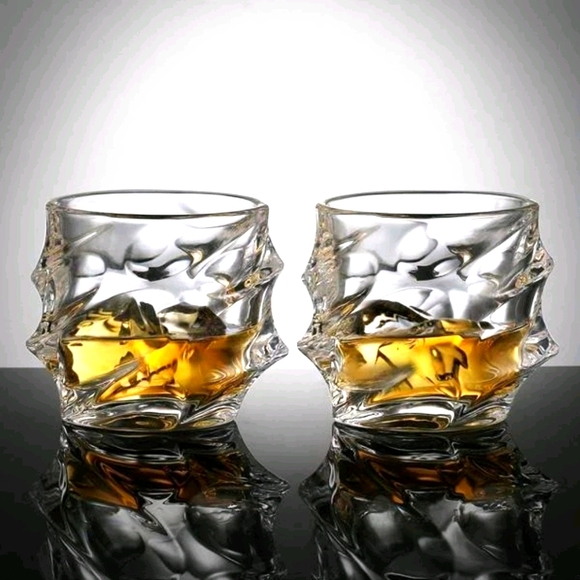 Other - Storm Designer Crystal Whiskey Glasses